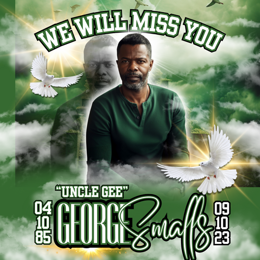 Editable Green Memorial Digital Design